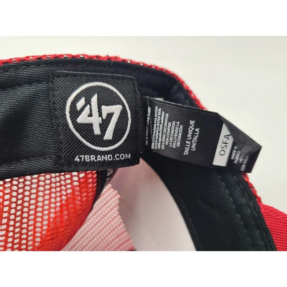 Philadelphia Phillies 47 Brand‎ Hitch Mesh Trucker Snapback Hat Cap Men MLB Red